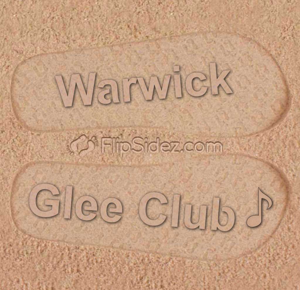 Club Name Flip Flops