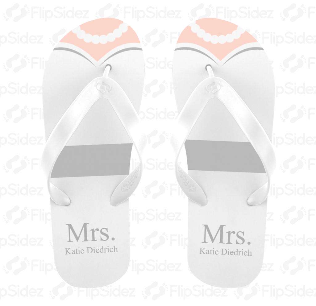 Wedding Dress Flip Flops