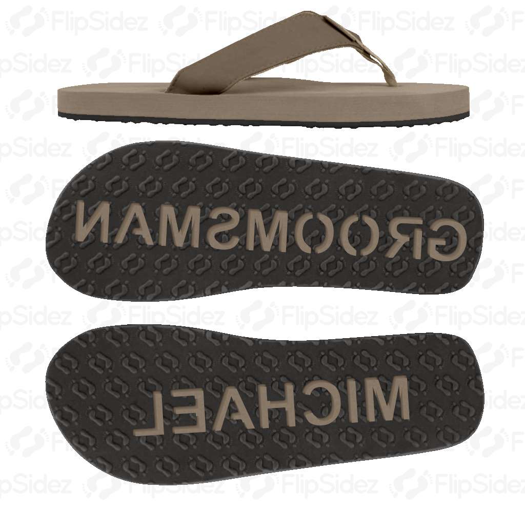 Groomsmen Personalized Flip Flops