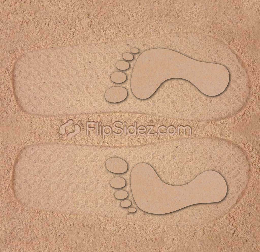 Which Way? Footprints Flip Flops