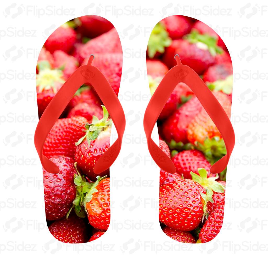 Strawberry Flip Flops Flip Flops