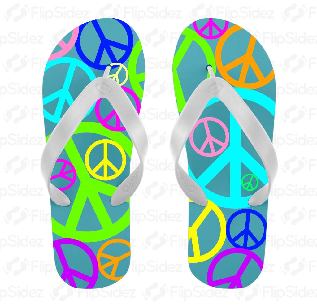 Peace Flip Flops Flip Flops