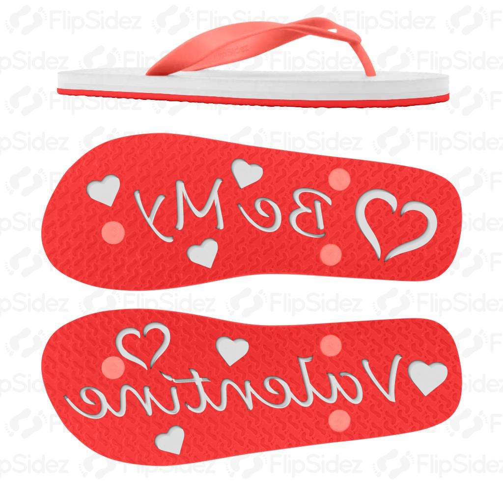Be My Valentine Flip Flops