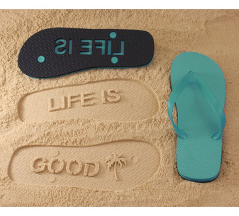 Life Is Good Flip Flops