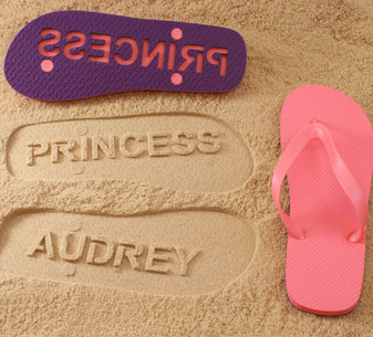 Personalized Name Flip Flops