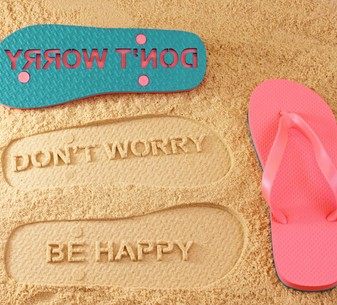 Don't Worry Be Happy Flip Flops