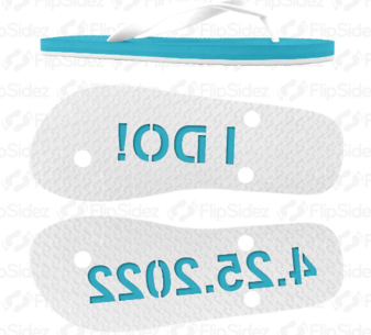 I DO! Wedding Sandals Flip Flops