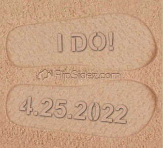 I DO! Wedding Sandals Flip Flops