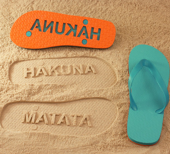 Hakuna Matata Flip Flops