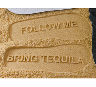 Follow Me Bring Tequila Flip Flops