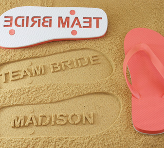 Team Bride Flip Flops