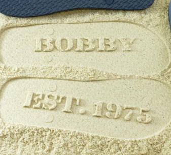 Birthday NAME Est. YEAR Flip Flops