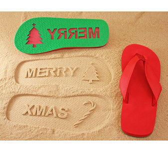 Merry Xmas Flip Flops