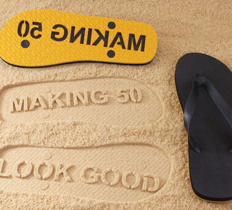 Making AGE Look Good Flip Flops