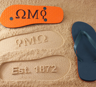 Fraternity and Sorority Flip Flops