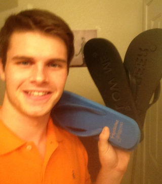 Personalized flip flops
