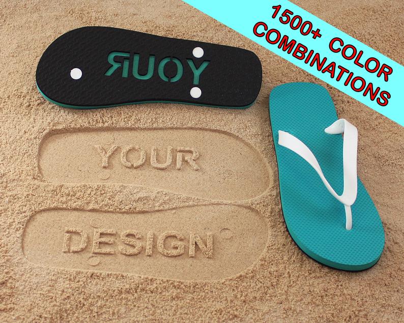 Personalized flip clearance flops